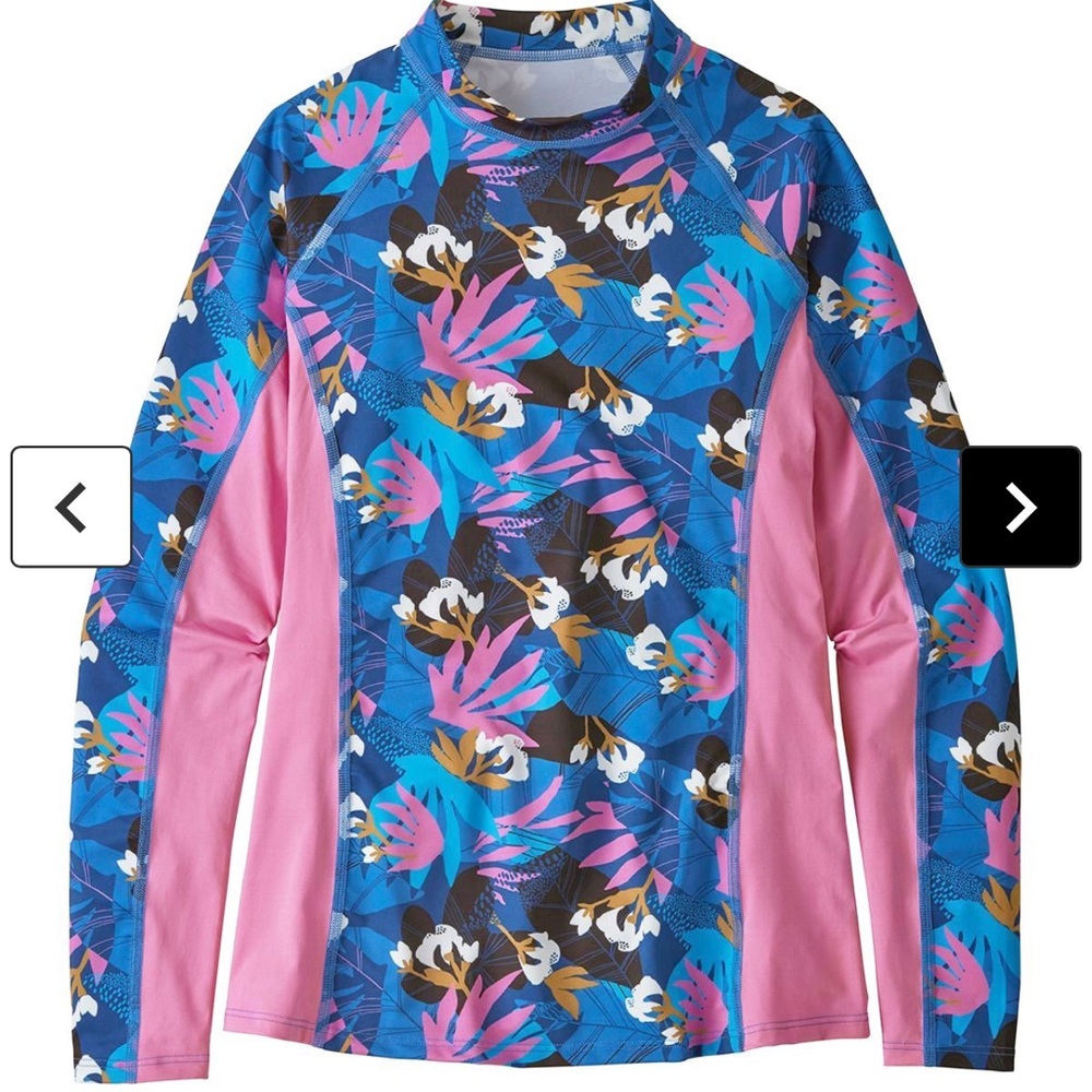 Patagonia Micro Swell Women Floral Rashguarf